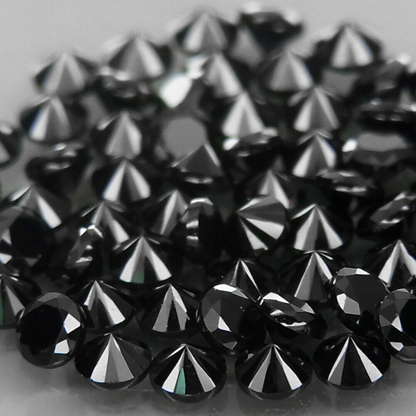 Черная шпинель 1.10ct 2 мм 25 шт
