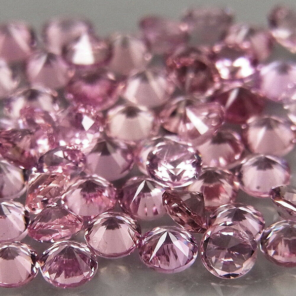 Розовая шпинель 2.13ct 2 мм 50 шт