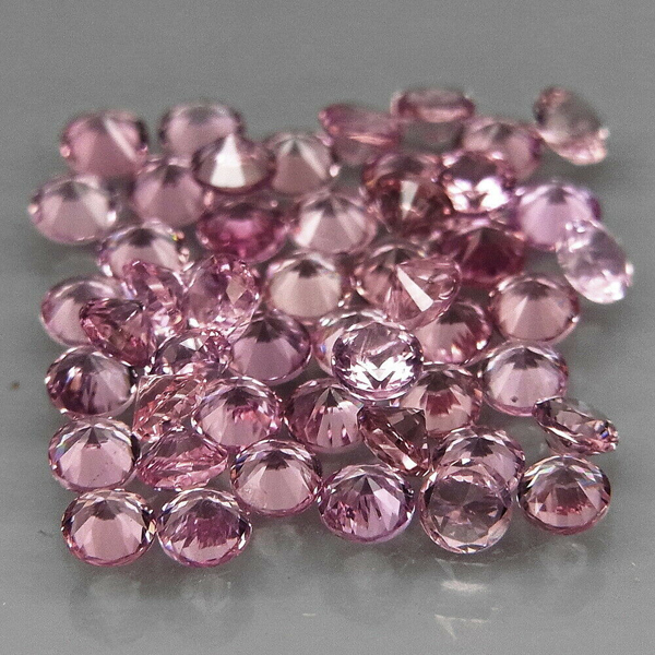 Розовая шпинель 2.13ct 2 мм 50 шт