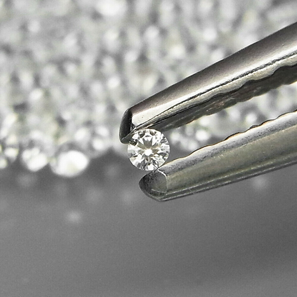Белые цирконы 0.46ct 1 мм 50 шт