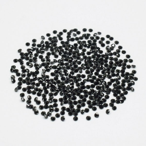 Черная шпинель 0.56ct 1.2 мм 50 шт