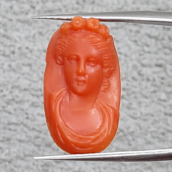Розовый коралл 6.90ct