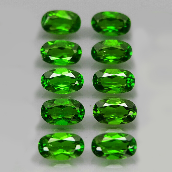 Хромдиопсиды 2.56ct 5x3 мм 10 шт