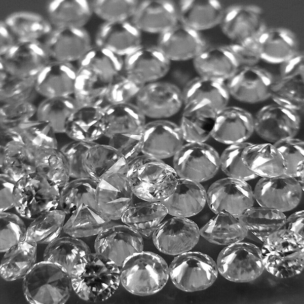 Белые цирконы 1.00ct 1.8мм 25шт