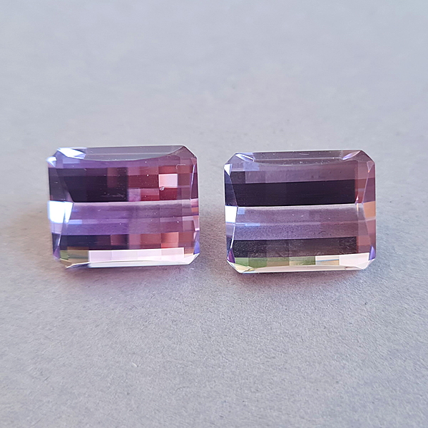 Боливийские аметисты 31.05ct пара