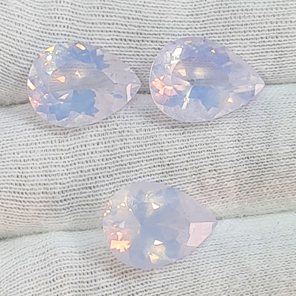 Лавандовый кварц 20.75ct комплект