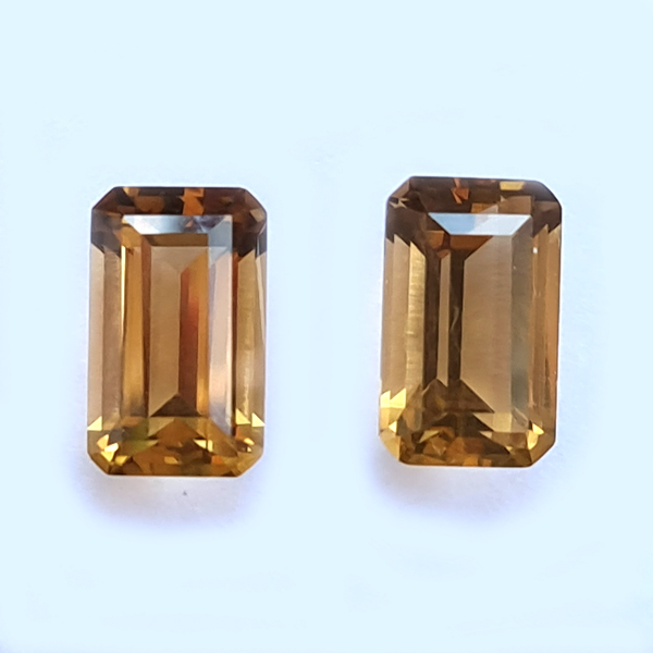 Цитрины 9.25ct пара