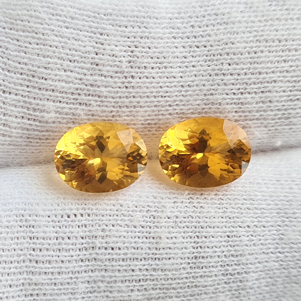 Цитрины 3.10ct пара