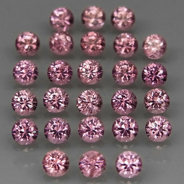 Розовая шпинель 2.06ct 2.5мм 26шт