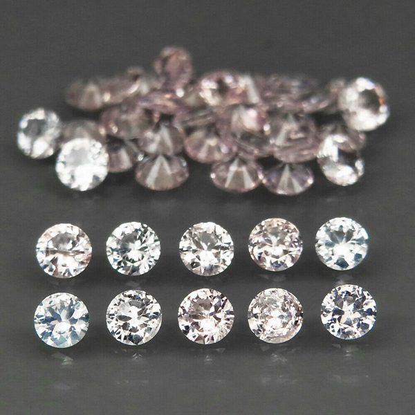 Платиновая шпинель 1.25ct 2.5мм 20шт