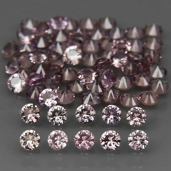 Лавандовая шпинель 1.04ct 2мм 25шт