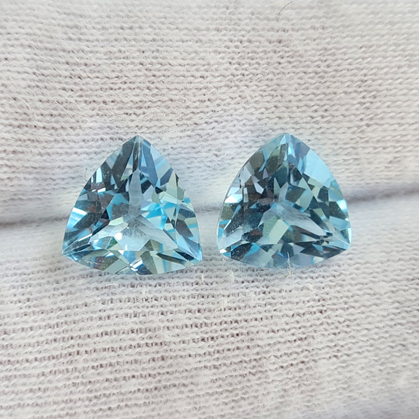 Топазы Sky Blue 7.10ct пара