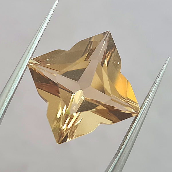 Желтые кварцы 13.90ct пара