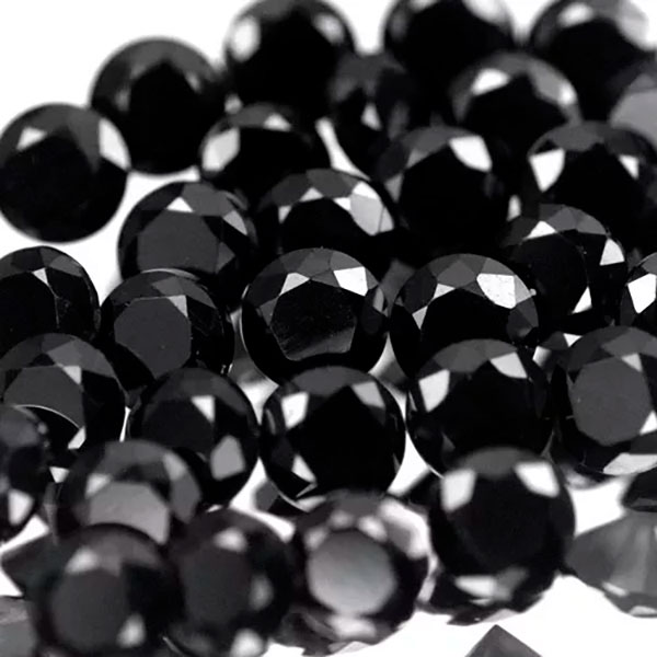 Черная шпинель 0.26ct 1 мм 50 шт