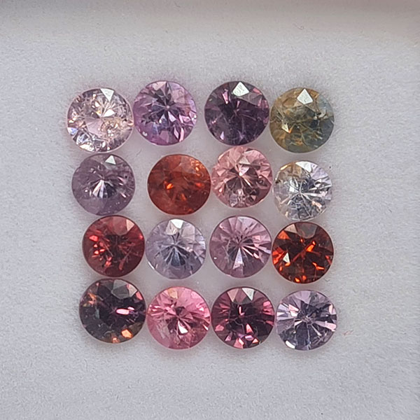 Фантазийная шпинель 7.95ct 5 мм 16 шт