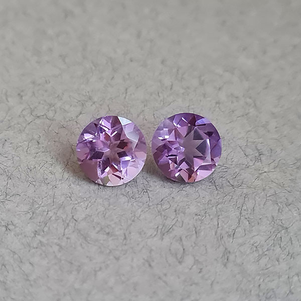 Бразильские аметисты 3.55ct пара