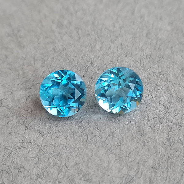 Топазы Swiss Blue 4.60ct пара